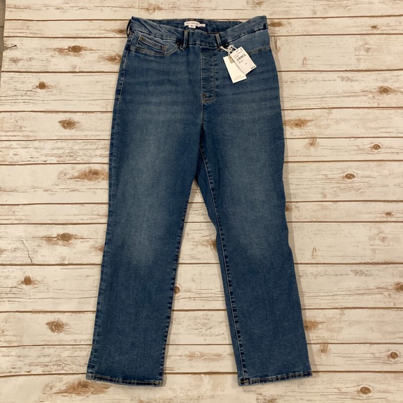 Good American Power Stretch Pull-On Straight Indigo Size 2XL - Picture 1 of 12